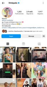 Influencer virtual lil miquela