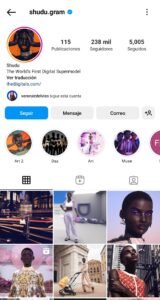 Influencer virual Shudu